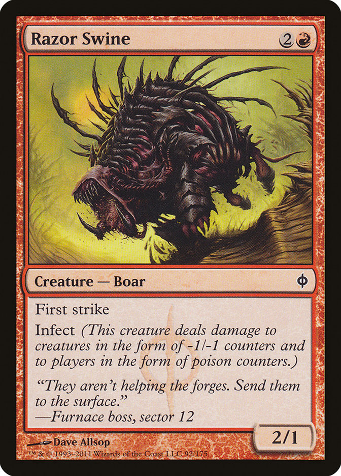 Razor Swine [New Phyrexia] - Devastation Store | Devastation Store