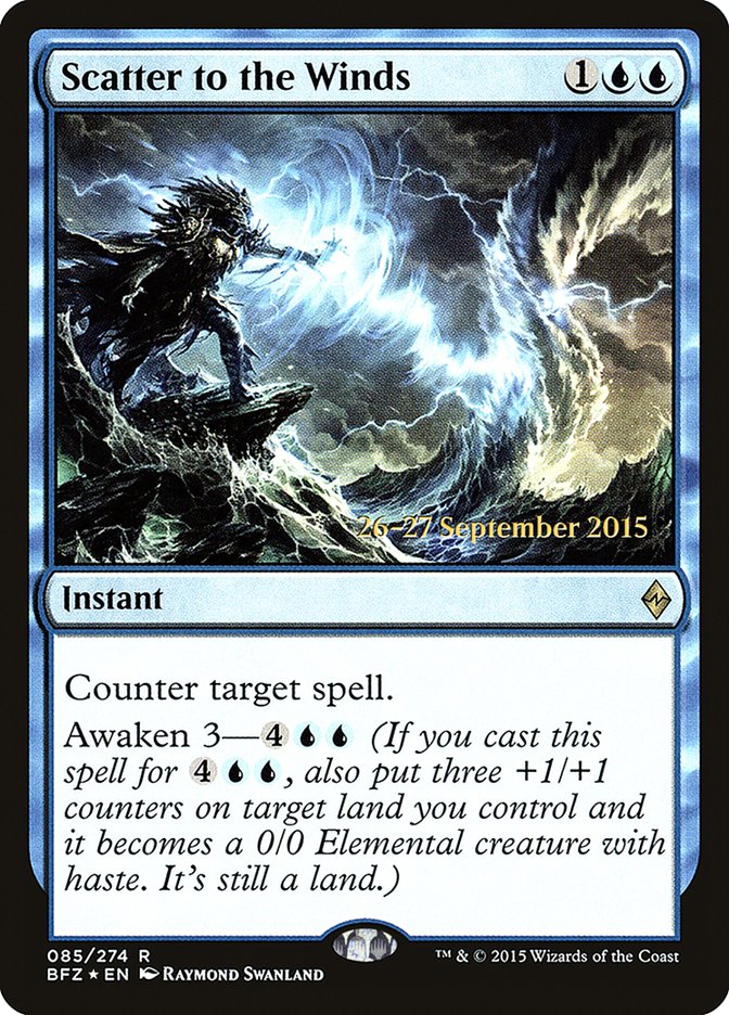 Scatter to the Winds  [Battle for Zendikar Prerelease Promos] - Devastation Store | Devastation Store