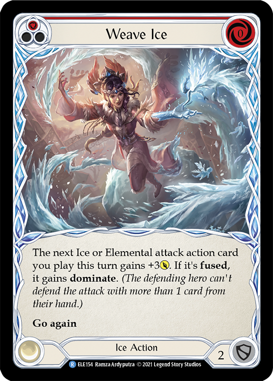 Weave Ice (Red) [ELE154] (Tales of Aria)  1st Edition Rainbow Foil | Devastation Store