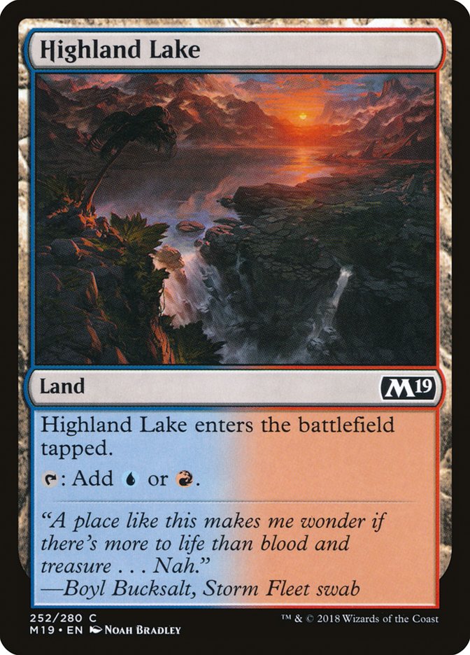 Highland Lake [Core Set 2019] | Devastation Store