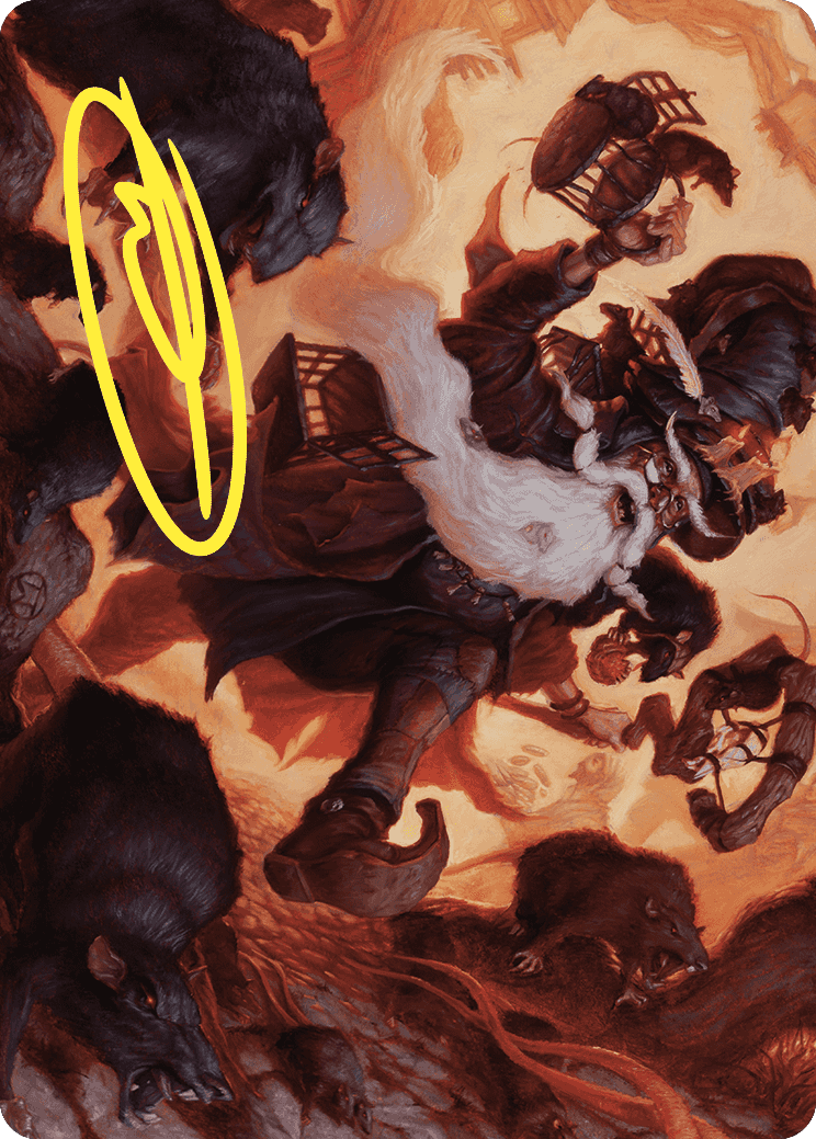 Tattered Ratter Art Card (Gold-Stamped Signature) [Wilds of Eldraine Art Series] | Devastation Store