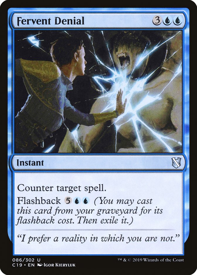 Fervent Denial [Commander 2019] | Devastation Store