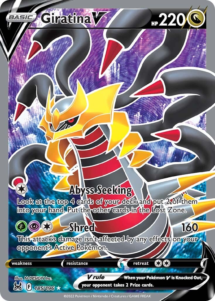 Giratina V (185/196) [Sword & Shield: Lost Origin] | Devastation Store