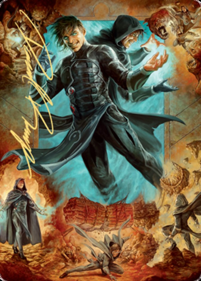 Jace, Mirror Mage 2 Art Card (Gold-Stamped Signature) [Zendikar Rising Art Series] | Devastation Store