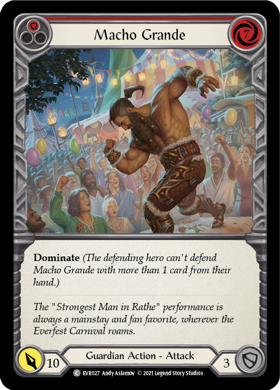 Macho Grande (Red) [EVR027] (Everfest)  1st Edition Rainbow Foil | Devastation Store