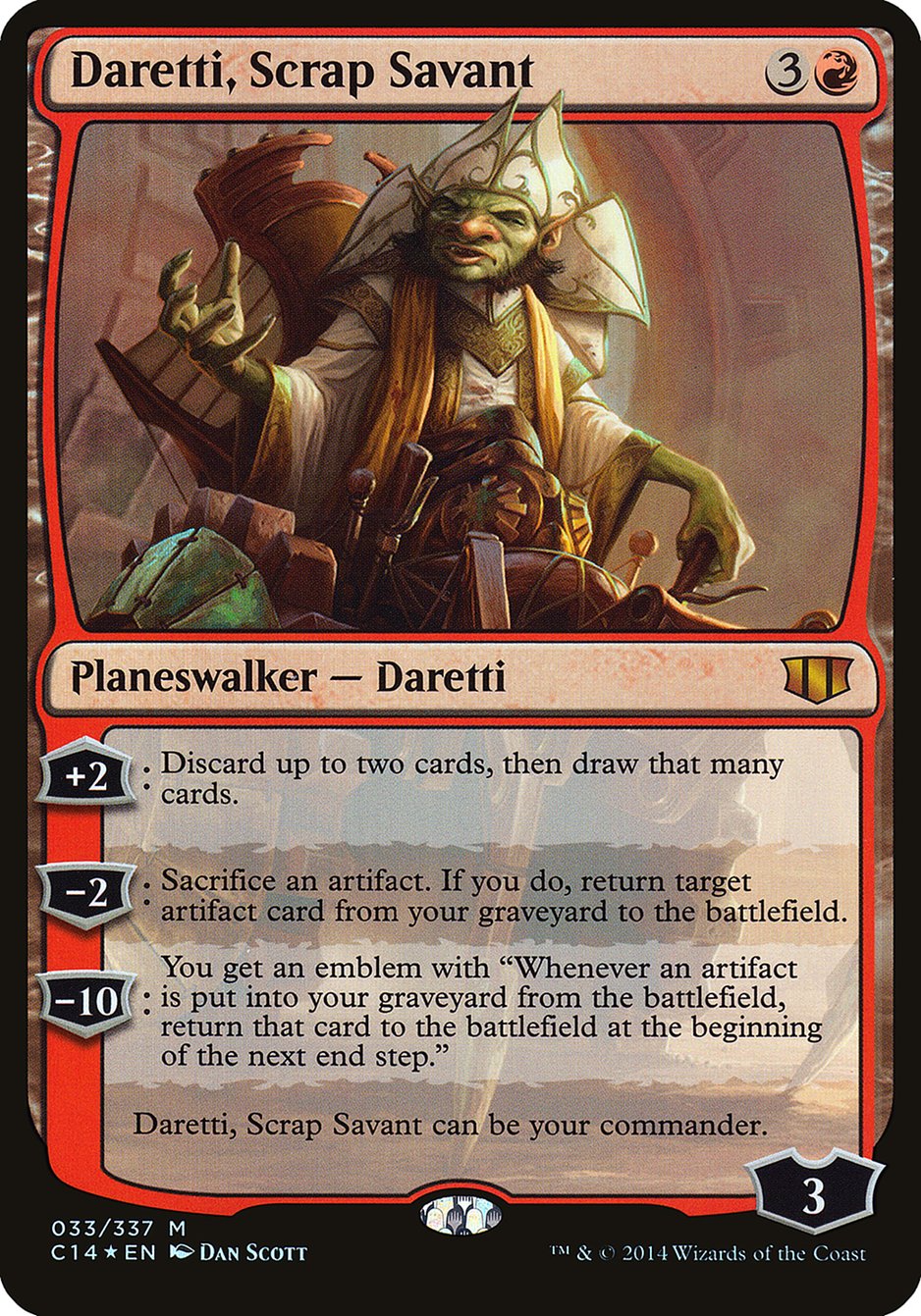 Daretti, Scrap Savant (Oversized) [Commander 2014 Oversized] | Devastation Store