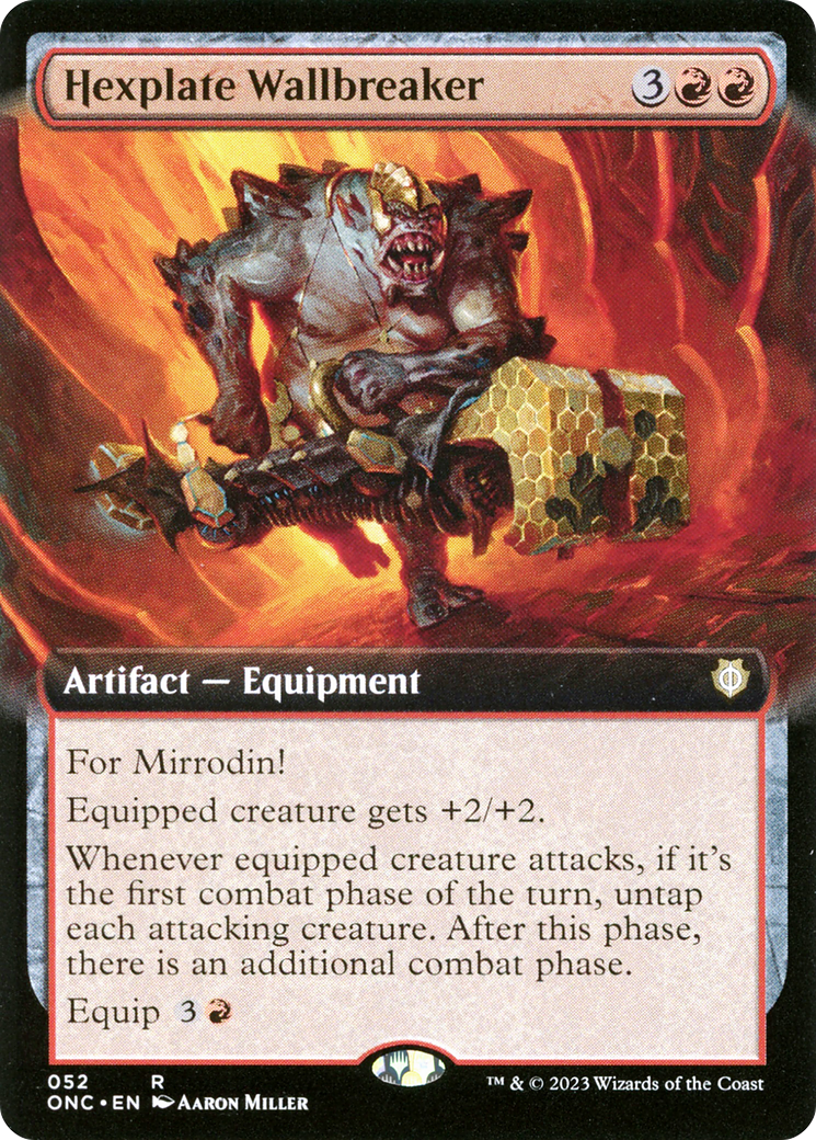Hexplate Wallbreaker (Extended Art) [Phyrexia: All Will Be One Commander] | Devastation Store
