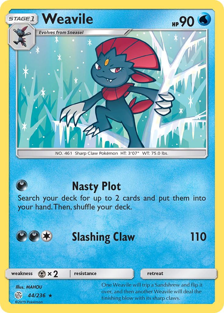 Weavile (44/236) [Sun & Moon: Cosmic Eclipse] | Devastation Store