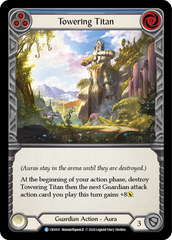Towering Titan (Blue) [CRU031] 1st Edition Rainbow Foil - Devastation Store | Devastation Store