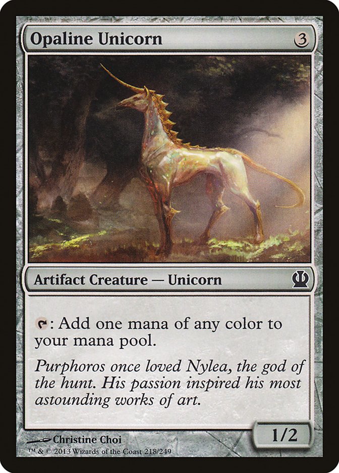 Opaline Unicorn [Theros] | Devastation Store