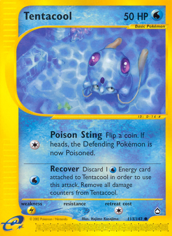 Tentacool (113/147) [Aquapolis] | Devastation Store