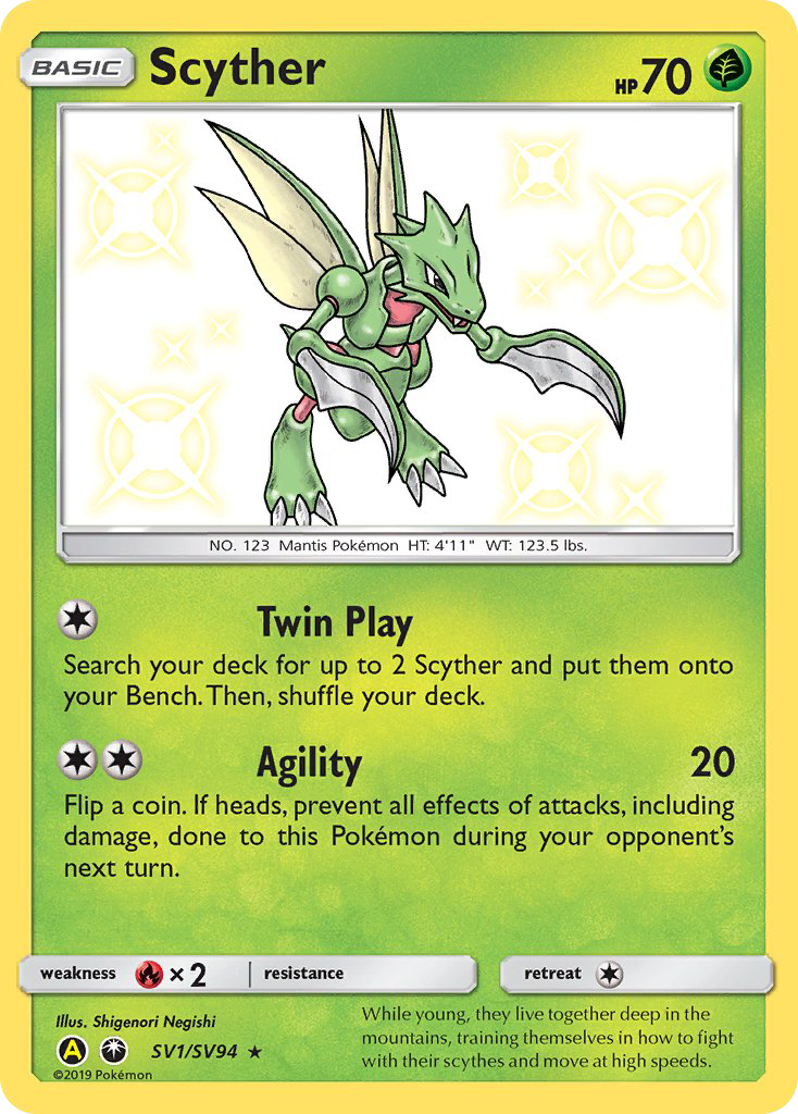 Scyther (SV1/SV94) [Sun & Moon: Hidden Fates - Shiny Vault] | Devastation Store