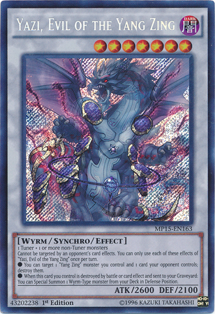 Yazi, Evil of the Yang Zing [MP15-EN163] Secret Rare | Devastation Store