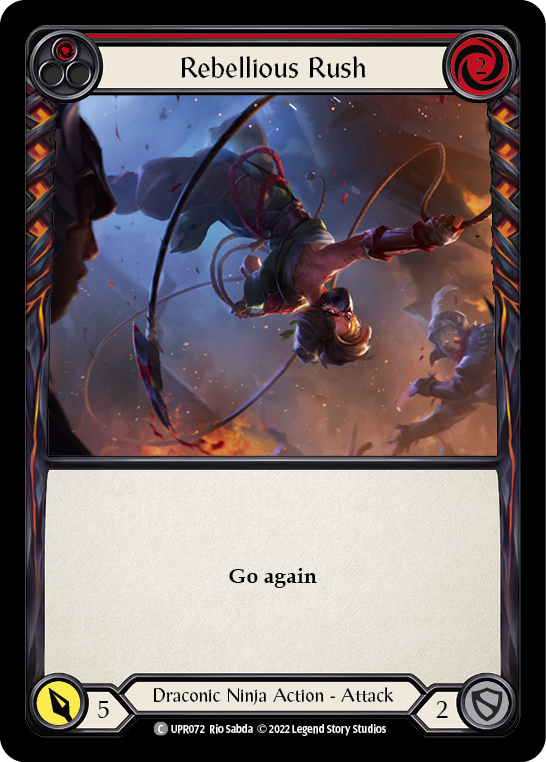 Rebellious Rush (Red) [UPR072] (Uprising)  Rainbow Foil | Devastation Store