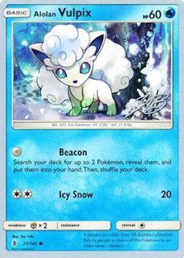 Alolan Vulpix (21/145) (Ice Path FTW - Zachary Bokhari) [World Championships 2017] | Devastation Store