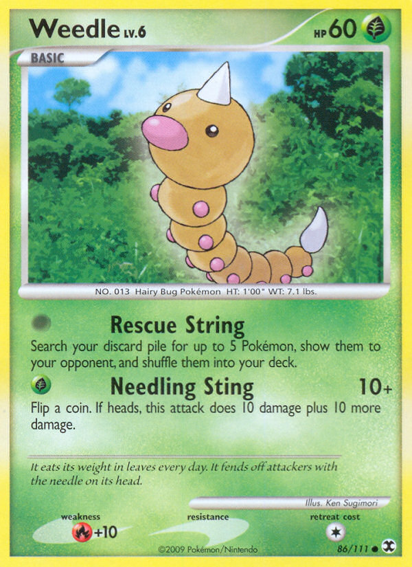 Weedle (86/111) [Platinum: Rising Rivals] | Devastation Store