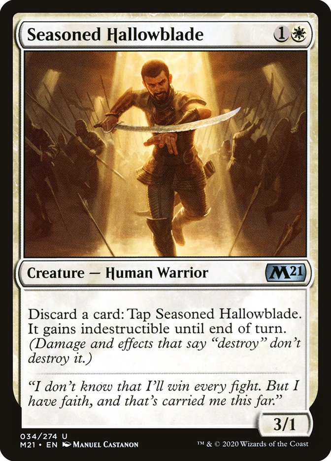 Seasoned Hallowblade [Core Set 2021] | Devastation Store