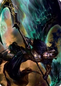 Vengeful Reaper Art Card (Gold-Stamped Signature) [Kaldheim: Art Series] | Devastation Store