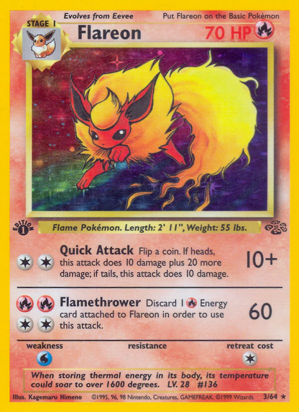 Flareon (3/64) [Jungle 1st Edition] | Devastation Store