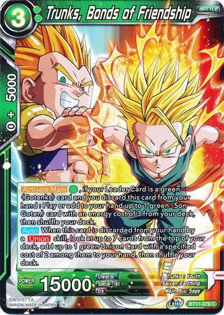 Trunks, Bonds of Friendship [BT11-079] | Devastation Store