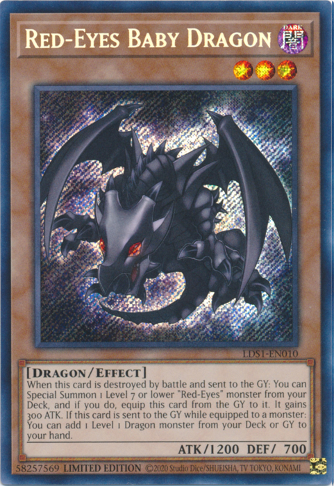 Red-Eyes Baby Dragon [LDS1-EN010] Secret Rare | Devastation Store