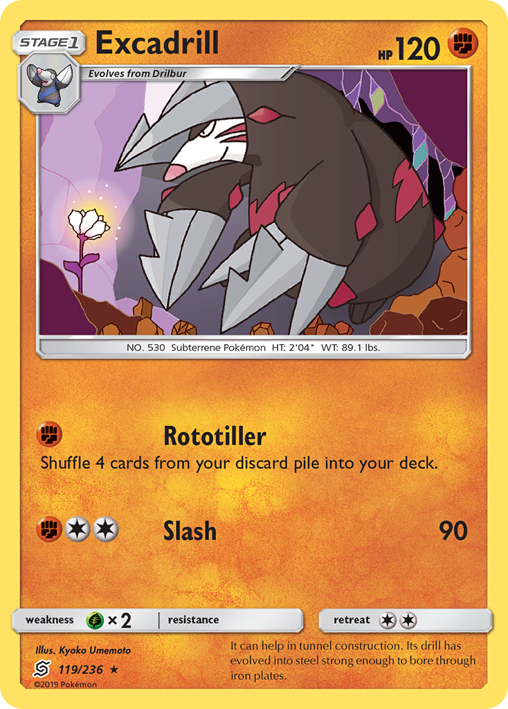 Excadrill (119/236) [Sun & Moon: Unified Minds] | Devastation Store