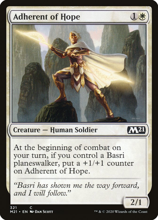 Adherent of Hope [Core Set 2021] | Devastation Store