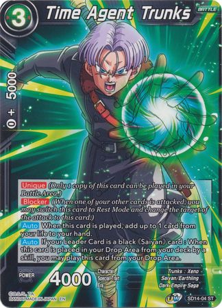 Time Agent Trunks (Starter Deck - Saiyan Wonder) [SD14-04] | Devastation Store