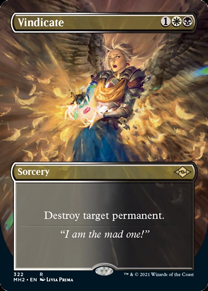 Vindicate (Borderless Alternate Art) [Modern Horizons 2] | Devastation Store