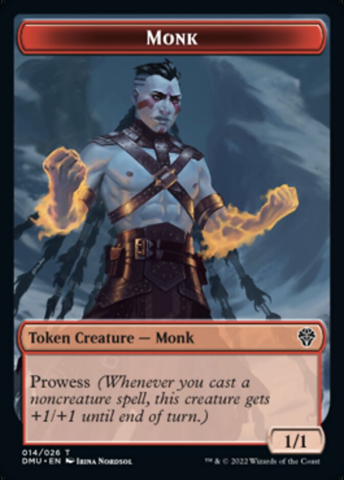 Monk Token [Dominaria United Tokens] | Devastation Store