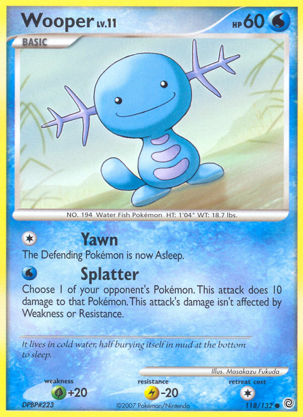 Wooper (118/132) [Diamond & Pearl: Secret Wonders] | Devastation Store