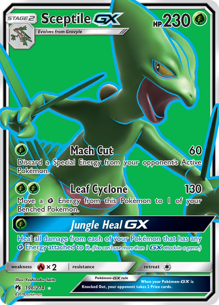 Sceptile GX (196/214) [Sun & Moon: Lost Thunder] | Devastation Store