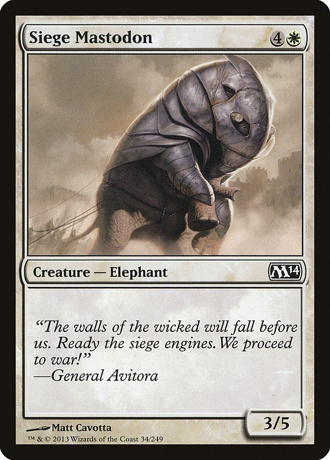 Siege Mastodon [Magic 2014] - Devastation Store | Devastation Store