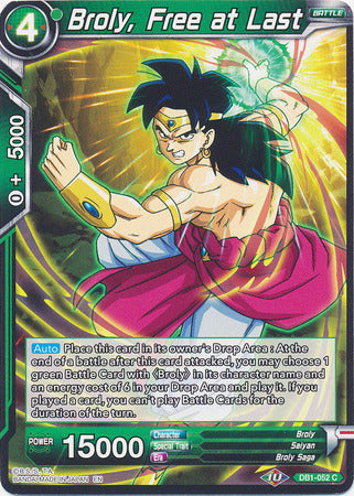 Broly, Free at Last (DB1-052) [Dragon Brawl] | Devastation Store