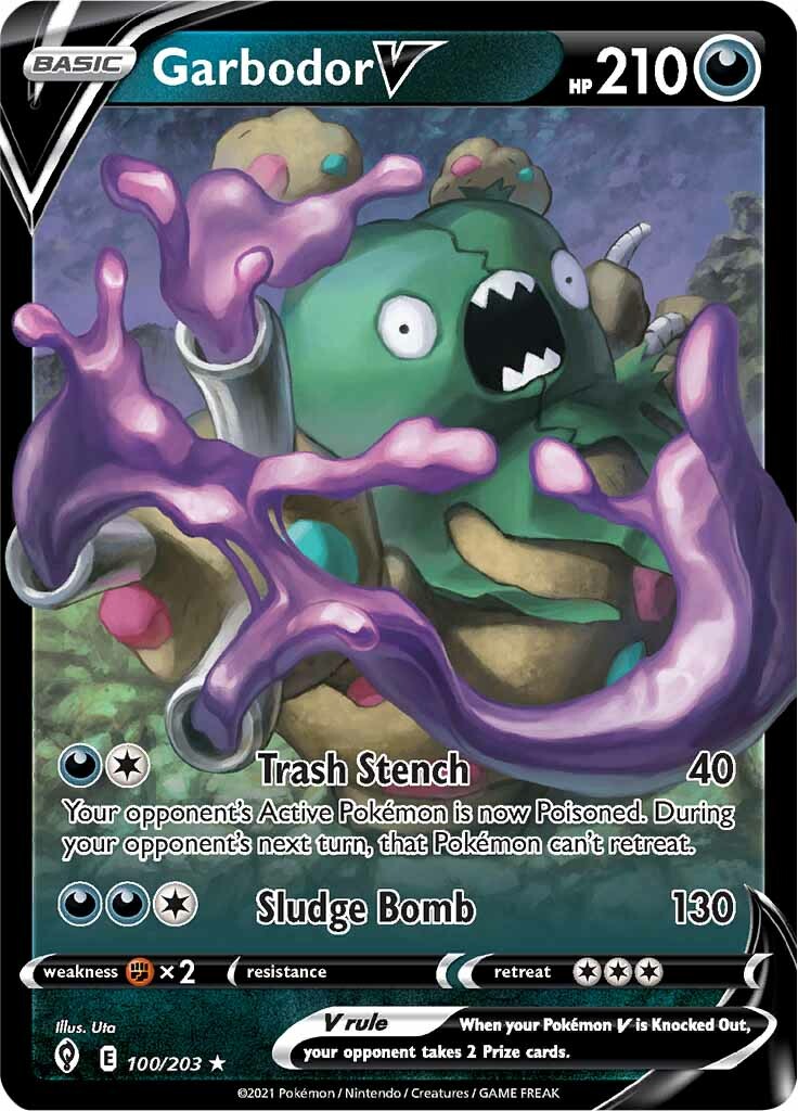 Garbodor V (100/203) [Sword & Shield: Evolving Skies] | Devastation Store