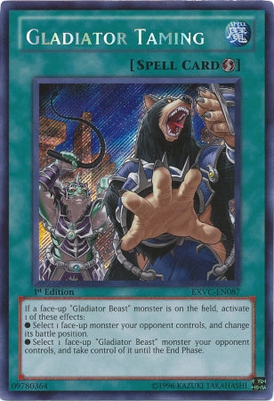 Gladiator Taming [EXVC-EN087] Secret Rare | Devastation Store