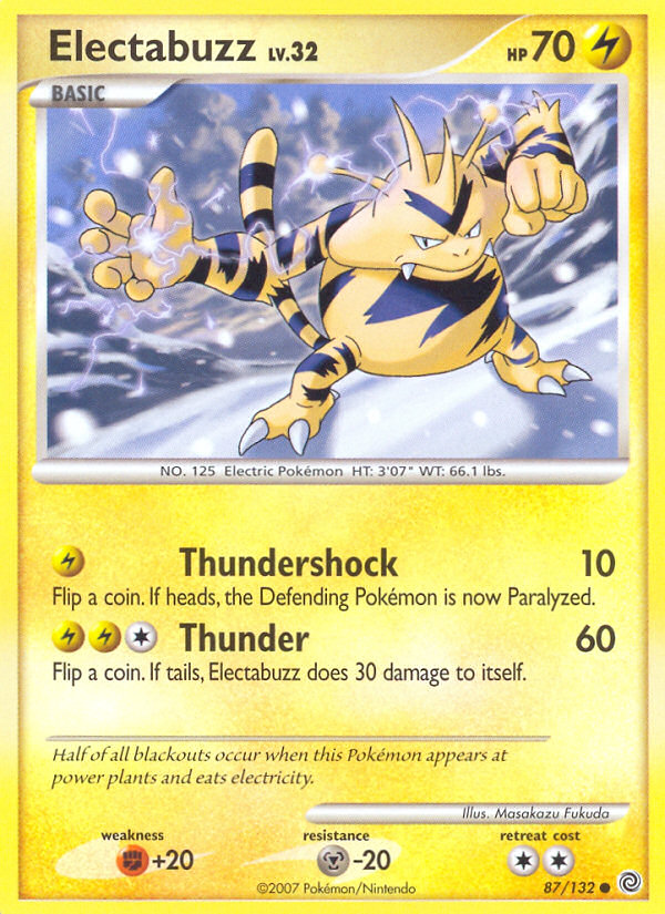 Electabuzz (87/132) [Diamond & Pearl: Secret Wonders] | Devastation Store