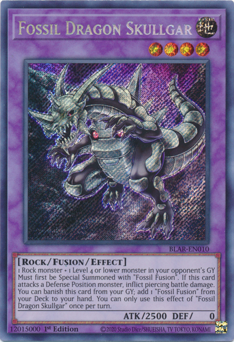 Fossil Dragon Skullgar [BLAR-EN010] Secret Rare | Devastation Store
