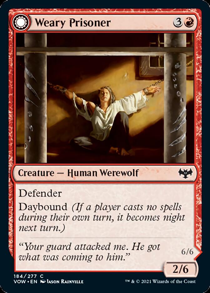 Weary Prisoner // Wrathful Jailbreaker [Innistrad: Crimson Vow] | Devastation Store