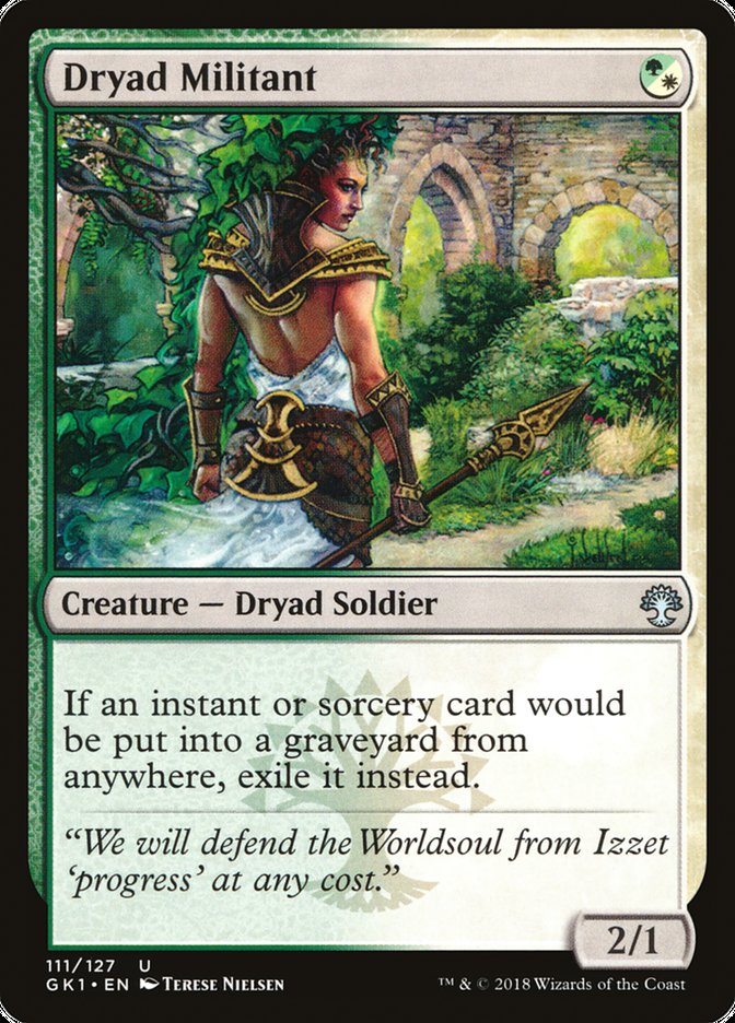 Dryad Militant [Guilds of Ravnica Guild Kit] | Devastation Store