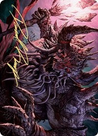 Dream Devourer Art Card (Gold-Stamped Signature) [Kaldheim: Art Series] | Devastation Store
