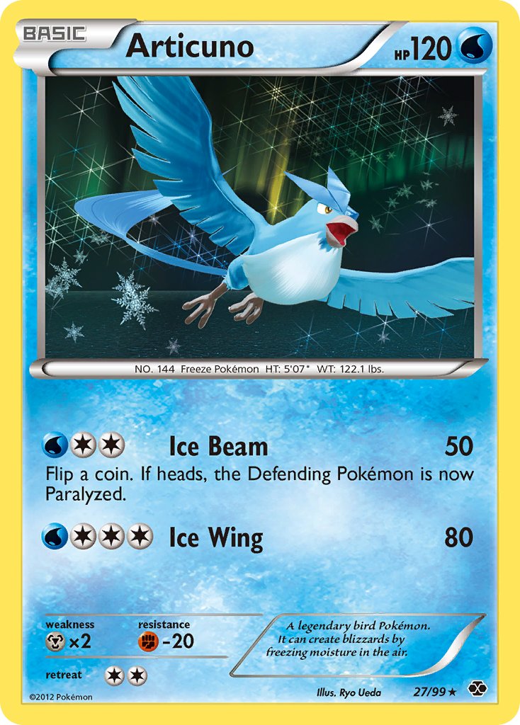 Articuno (27/99) (Blister Exclusive) [Black & White: Next Destinies] | Devastation Store