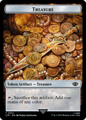 Elf Warrior // Treasure Double Sided Token [The Lord of the Rings: Tales of Middle-Earth Commander Tokens] | Devastation Store