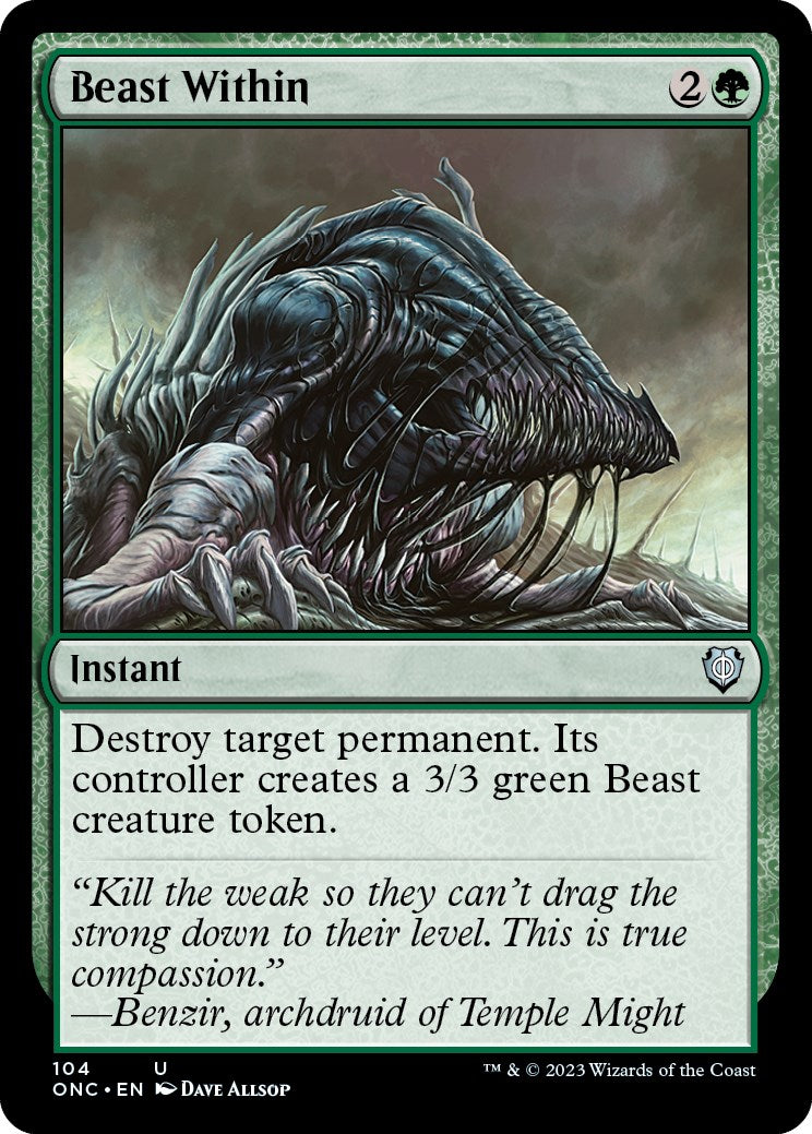 Beast Within [Phyrexia: All Will Be One Commander] | Devastation Store