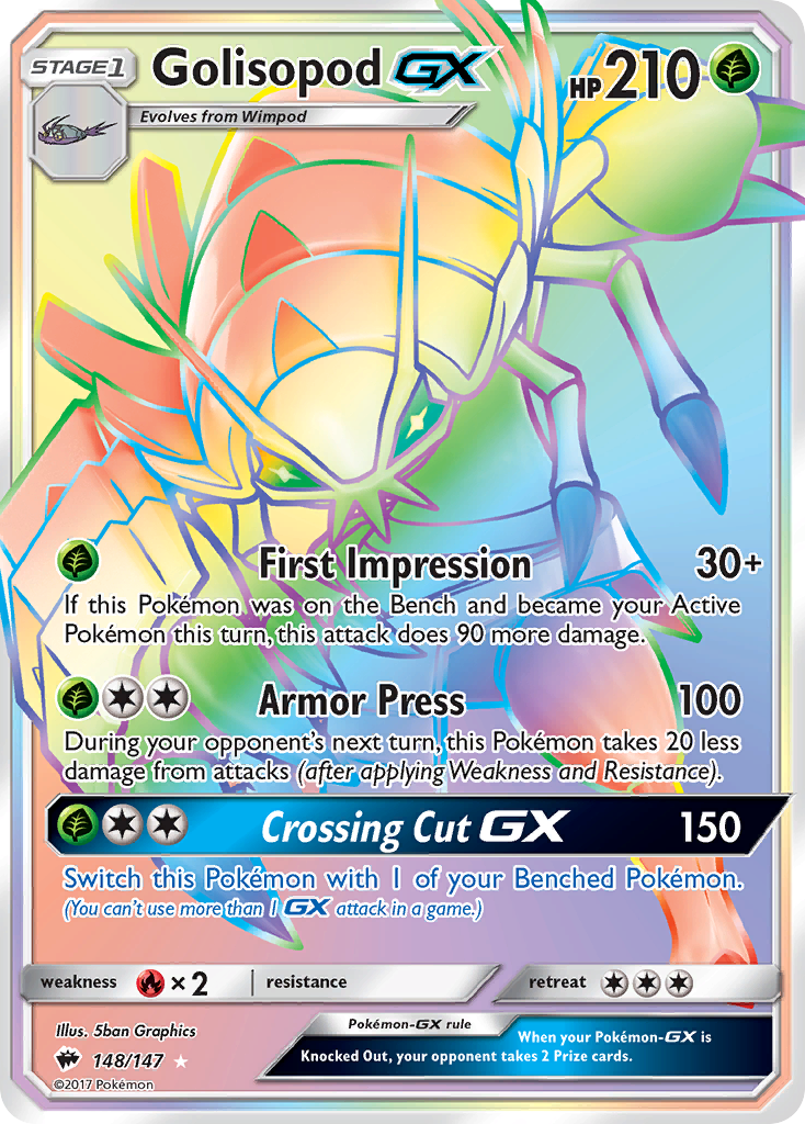 Golisopod GX (148/147) [Sun & Moon: Burning Shadows] | Devastation Store