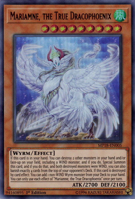 Mariamne, the True Dracophoenix [MP18-EN005] Ultra Rare | Devastation Store