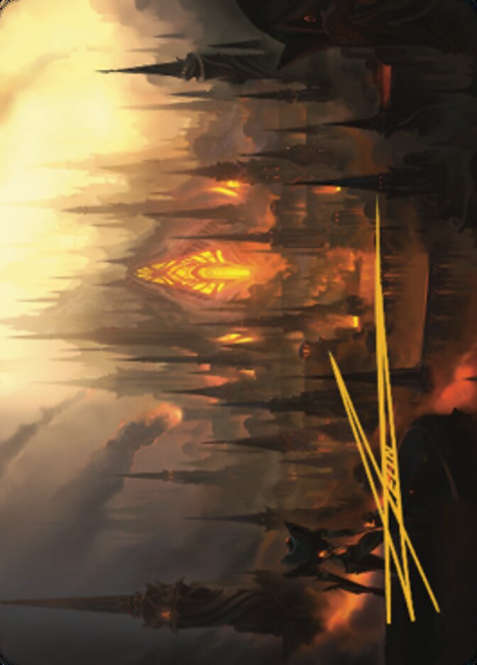 Mishra's Foundry Art Card (Gold-Stamped Signature) [The Brothers' War Art Series] | Devastation Store