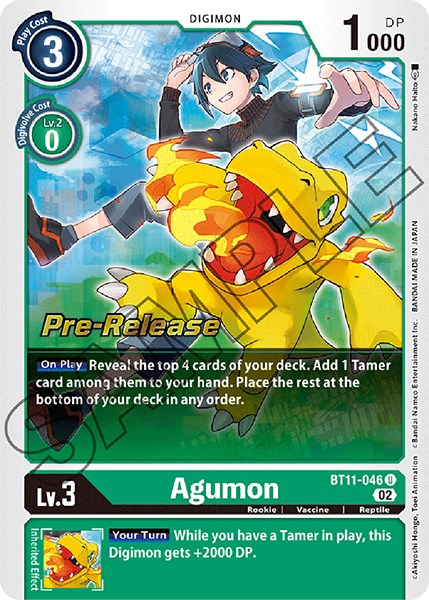 Agumon [BT11-046] [Dimensional Phase Pre-Release Promos] | Devastation Store