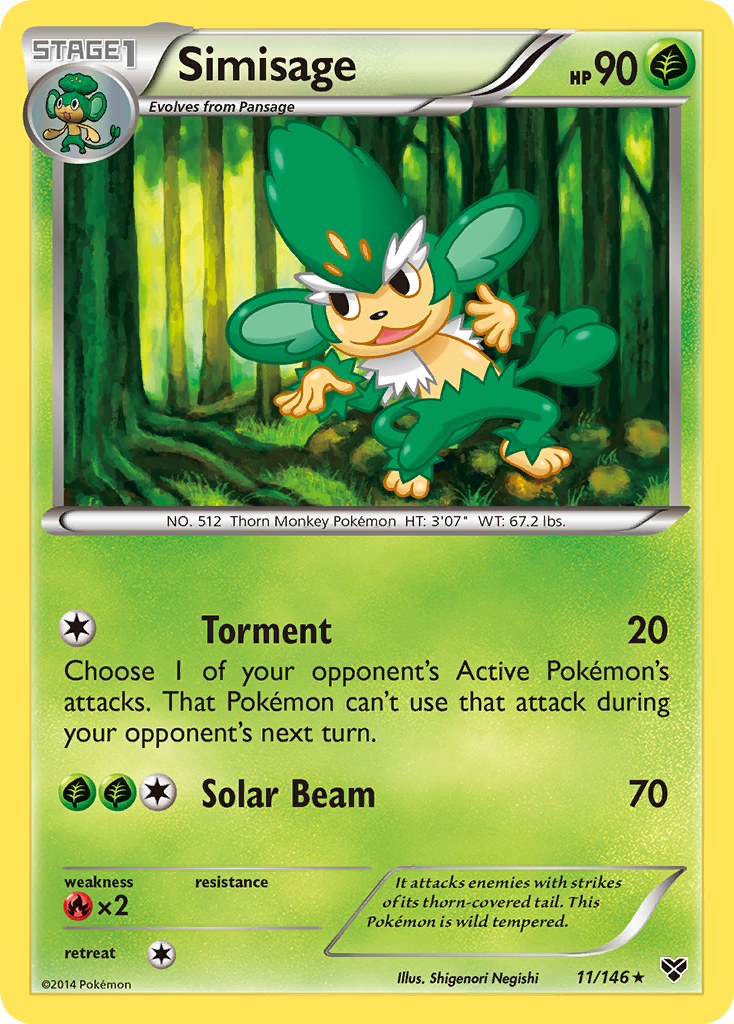 Simisage (11/146) [XY: Base Set] | Devastation Store