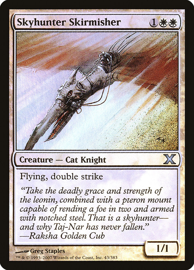 Skyhunter Skirmisher (Premium Foil) [Tenth Edition] | Devastation Store